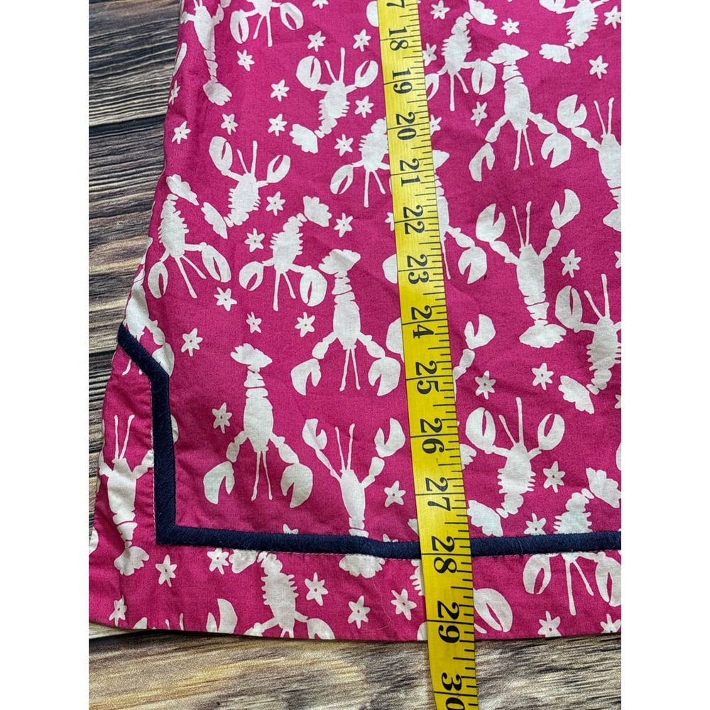 Talbots Tunic Top Womens 1X Pink Lobster Starfish Cotton Nautical 3/4 Sleeve - Picture 5 of 14